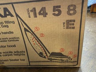 NOS Eureka 1458 Upright Vacuum Cleaner IN FACTORY BOX 3