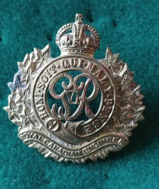 Royal Canadian Engineers Rce Cap Badge