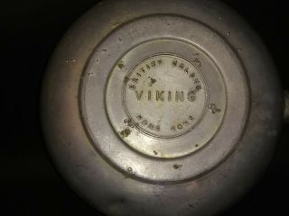 Mid 20thC Viking British Colony Hong Kong Aluminum Kettle Teapot, 3