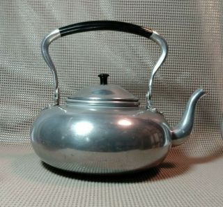 Mid 20thc Knobler Viking British Colony Hong Kong Aluminum Kettle Teapot,  Nr