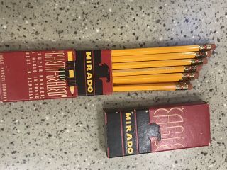 Vintage 1936 Eagle Mirado Chemi - Pencils,  2 - Part Box No 21/2 True Medium