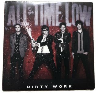 All Time Low - Dirty Work Black Vinyl Lp 12” Dgc / Hopeless Pop Punk