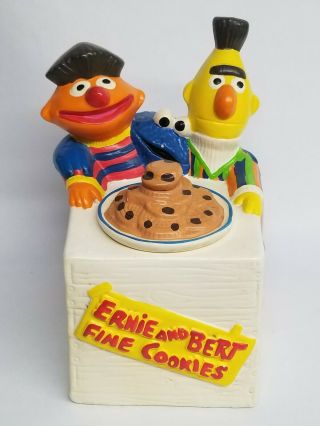 Sesame Street Cookie Jar 1978 California Originals (bert,  Ernie,  Cookie) Muppets