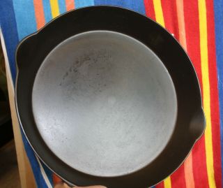 EARLY WAPAK 10 CAST IRON SKILLET ERIE GHOST PAN 2