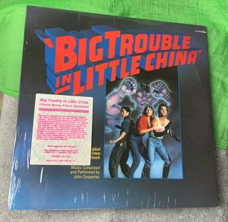 Big Trouble In Little China (1986) [sealed] Vinyl Lp • John Carpenter Soundtrack