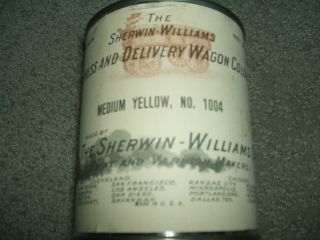 Vintage Sherwin Williams Wagon Colors Paint Can Toy Kid 