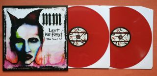 Marilyn Manson - Lest We Forget (the Best Of) Rare Argentina 2lp Red W/bonus