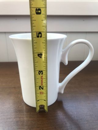 Starbucks Vintage Solid White Porcelain Coffee Tea Mug Cup 11 oz 2