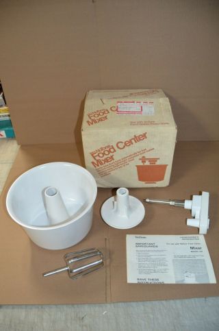 Vintage Nutone Built - In Food Center Mixer Attachment Part No.  271 - Complete