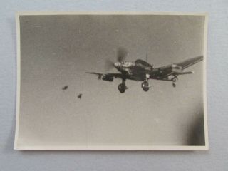 Wwii 1944 Photo Uploaded Stuka Ju 87d In Flight W/flak Burst The East
