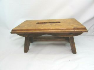 Vintage Small Step Stool Pine 33410 Wood Wooden