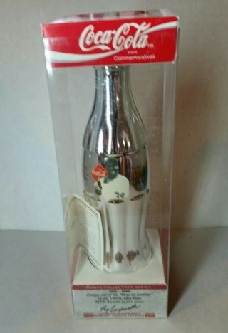 Coca Cola Sports Collector Series Roy Campanella Ltd Ed - 2000 Silver Bottle