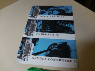 Lancia Flaminia Gt 3c Convertible German English French Italian Brochure 1963/10