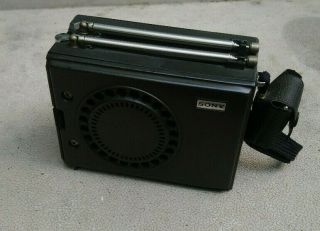 Vintage Sony Icf - 7800w Portable Fm/am/psb 3 - Band Radio -