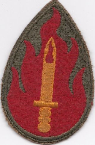 Ww2 Us Army 63rd Infantry Division Uniform Patch,  No Glow,  B13