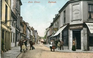 Saltash - Fore Street - Old Postcard View