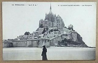 Old Postcard Le Mont Saint - Michel Normandy France Un - Posted