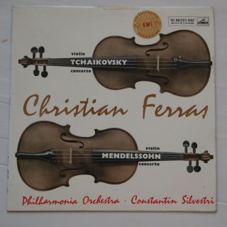 Christian Ferras & Silvestri Tchaikovsky Mendelssohn Lp Asd 278 G/c W/g Uk Ed1