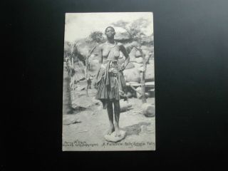 South Rhodesia Old Postcard : A Matabele Belle,  Victoria Falls 1916