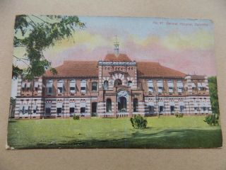 General Hospital Colombo Ceylon Sri Lanka Old Unposted Postcard G