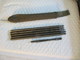 Ww2 Or Post War Us Army Marine Rifle Rod Cleaning Kit For Cal.  30 Rifle