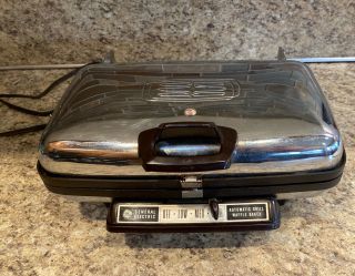 Vintage 1960’s General Electric Ge Automatic Grill/waffle Baker Maker A5g44t Euc