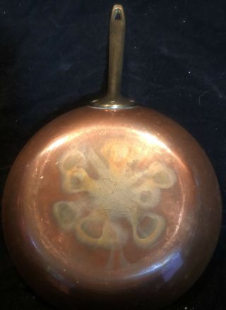 Vintage Paul Revere 1801 Signature Copper Skillet / Saute Pan 8 1/2 "