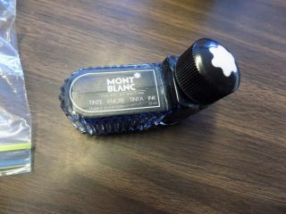 Mont Blanc Mystery Black Fountain Pen Ink Well 52 Ml West Germany