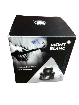 Montblanc Limited Edition Leo Tolstoy Sky Blue Ink In Bottle 112721