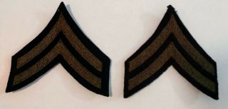 Wwii Usaaf / Us Army Corporal Stripes