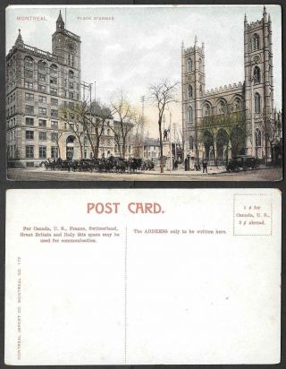 Old Canada Postcard - Montreal,  Quebec - Place D 