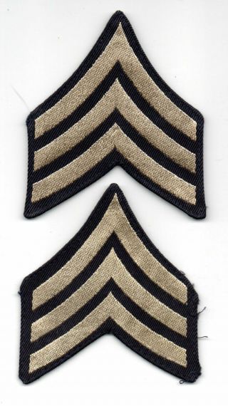 2 World War Ii Us Army Sergeant Rank Sgt Patches 2