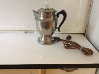 Antique Robeson Royal Rochester Coffee Percolator electric E157 7c cord Art Deco 2