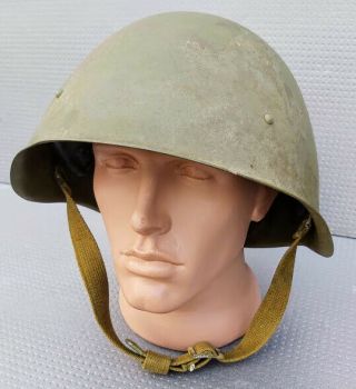 Ussr Russian Military Soviet Army Wwii Ssh40 Type Steel Helmet 11