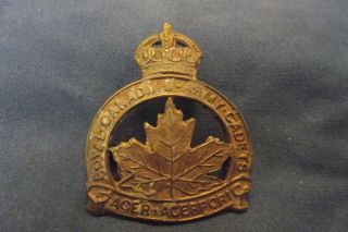 Ww Ii/pre Ww Ii Canadian Brass Cap Badge To The Royal Canadian Army Cadets