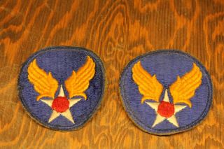Vintage 2 Us Army Air Force Patches Wwll Hap Arnold Wings