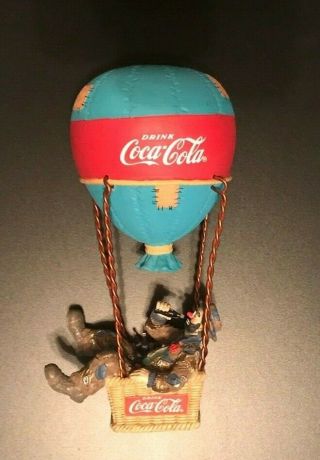 1994 Coca - Cola Emmett Kelly In Air Balloon Look Up America Figurine Number 5952
