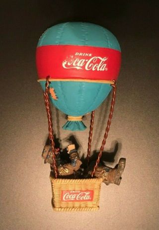 1994 Coca - Cola Emmett Kelly In Air Balloon Look Up America Figurine Number 5952 2