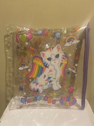 Lisa Frank Angel Kitty Pencil Case With Accessories