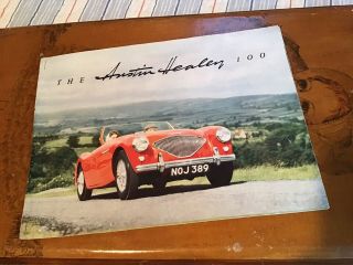 1953 - 1954 Austin Healey 100 Sales Brochure