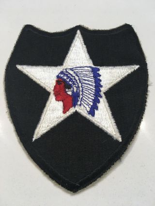 Post Wwii U.  S.  Army 2nd Infantry Division Cut Edge Patch