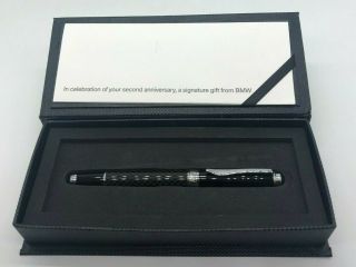 Bmw Limited Edition Signature Pen Carbon Fiber Barrel With Box/cert