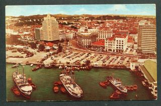 Old Malaya Singapore Postcard - @ Aerial View Of Singapore @ @ (8)