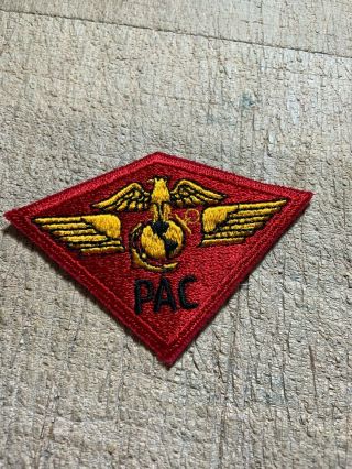 Wwii/post/1950s? Us Marines Patch - Hq Marine Corps Wing Pac - Beauty Usmc