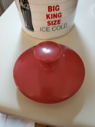 COCA COLA Big King Size ICE COLD Ceramic Cookie Jar COKE Decor Gift 2