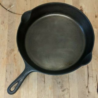 Vintage Griswold Small Logo 10 Cast Iron Skillet W/ Sanded Cooking Surface