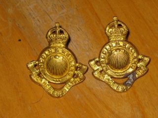Ww2 Canadian Collar Badge Pair Lincoln & Welland Regiment