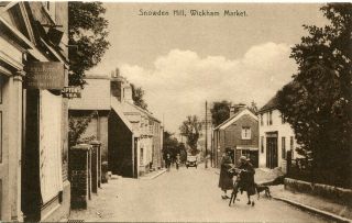 Wickham Market - Snowden Hill - Old Postcard View