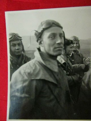 Wwii German Photo Combat Soldiers Pilots With Flight Helmets