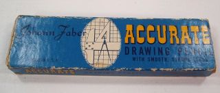 11 Vintage Sharpened Johann Faber Accurate Usa 805 - H Drawing Pencils